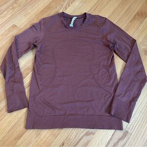 Lululemon swiftly tech long sleeve size rum raisin color